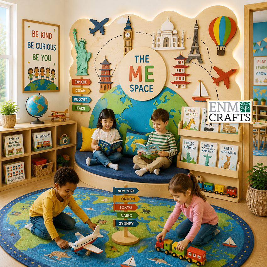 Γωνιά Ηρεμίας & Ανάγνωσης Montessori Γύρω από τον Κόσμο 9217