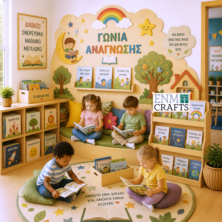 Γωνιά Ανάγνωσης Montessori – Reading Corner για Παιδικούς Σταθμούς & Νηπιαγωγεία 9254
