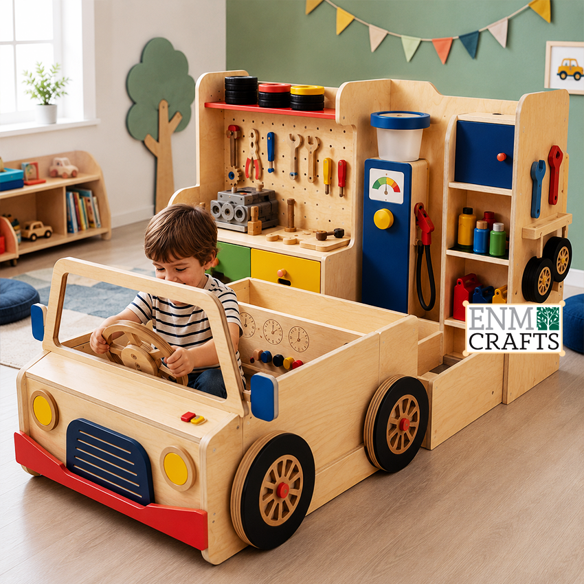 Πάγκος Εργασίας & Φορτηγό Συνεργείου Montessori – Mobile Workshop Truck 94001