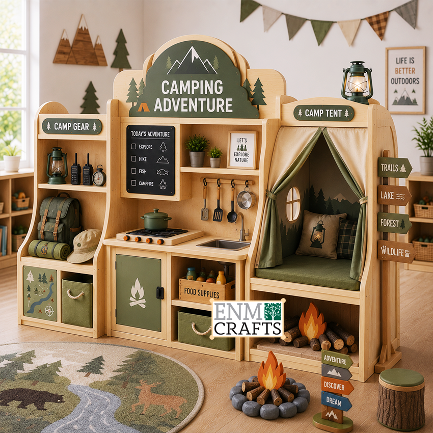 Camping Adventure Montessori – Camping & Outdoor Exploration Role Play Center 940010