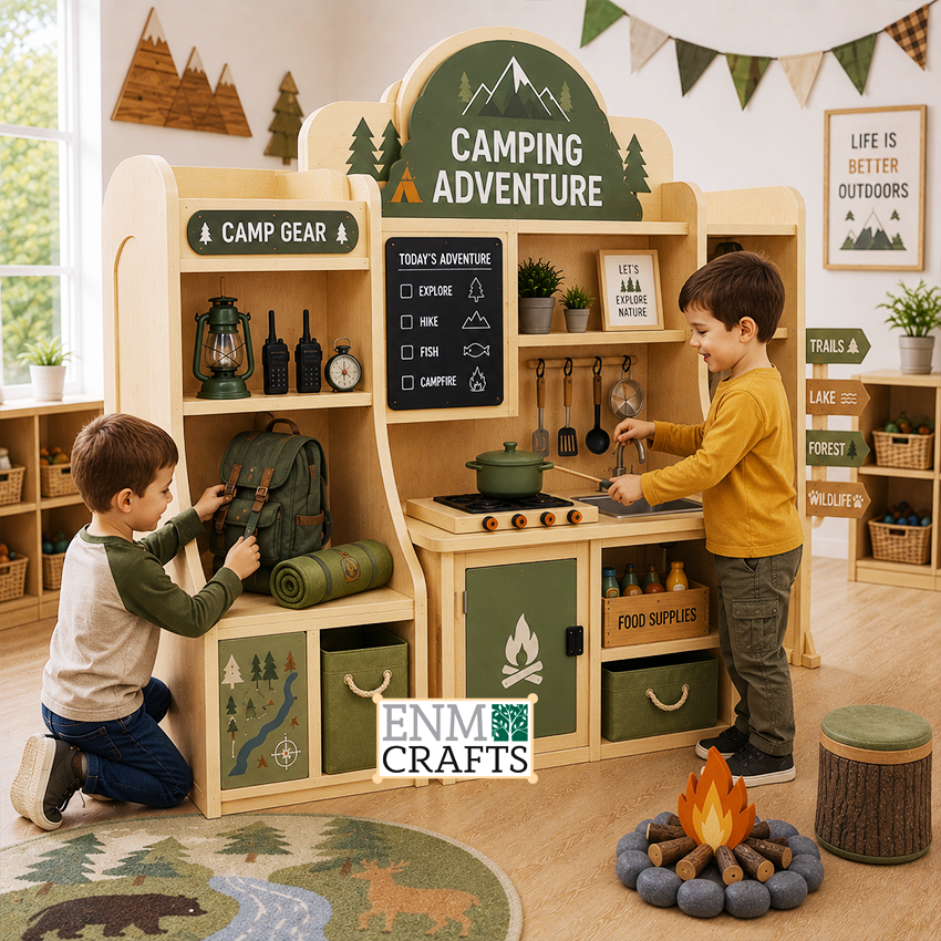 Camping Adventure Montessori – Camping & Outdoor Exploration Role Play Center 940010